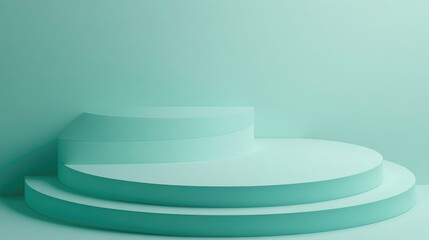 Abstract Mint Green 3D Wallpaper Background Abstract 3D Green Wave Wallpaper Or Banner Modern Textured Background With Colors