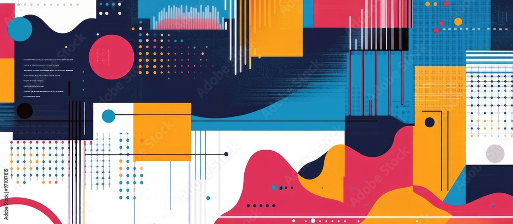 Poster big data technology analysis business insights data insights