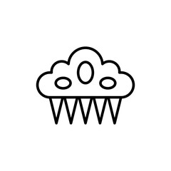 Hair clip outline icons, minimalist vector illustration ,simple transparent graphic element .Isolated on white background