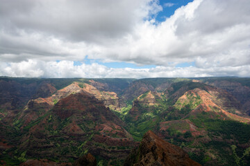 Waimea Canyon on the island of Kauai, Hawaii