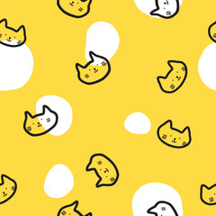 Cat Seamless pattern, texture background