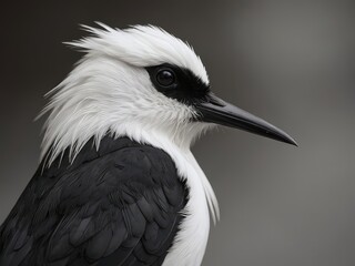 A small bird perched on a branch, looking to the side, with a cage in the background.White Wagtail Winter Hokkaido Snow