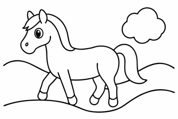 white horse with a gift