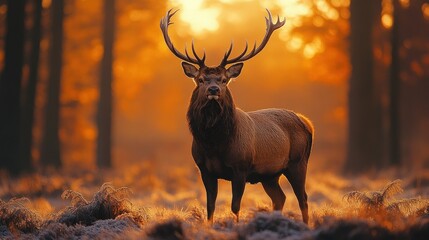 Majestic Deer at Sunset