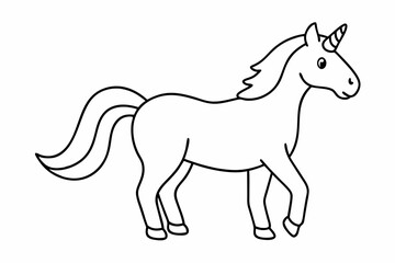 horse isolated on white background