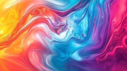 Fototapeta premium Abstract design with colors swirling around a smoky background