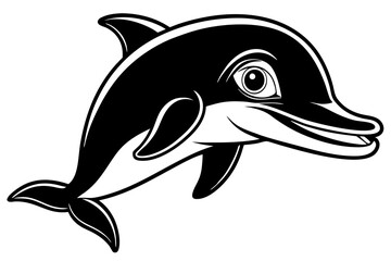 dolphin isolated on white background