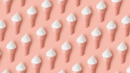 Ice cream pattern background