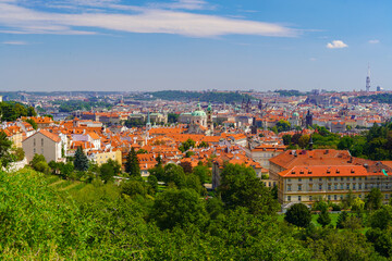 Fototapeta premium best panoramic viewpoint of Prague