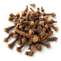 Obraz premium clove exotic tropical spices on isolated white background