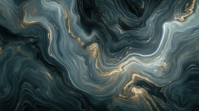 High-resolution abstract marble texture background with smooth swirling patterns fractal digital art suitable for backgrounds or wallpapers