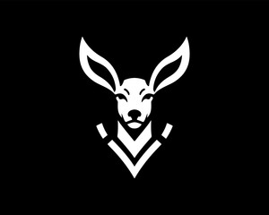 Deer head icon symbol vector illustration. Deer logo vector template.