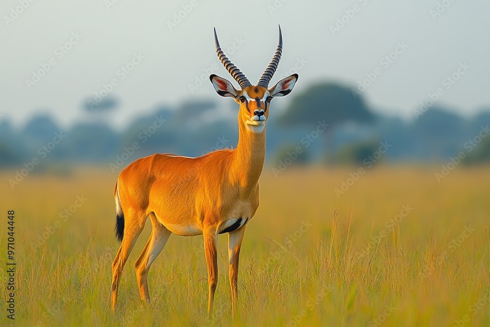 Poster Antelope in African Savanna