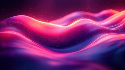 Abstract Purple Pink Light Waves