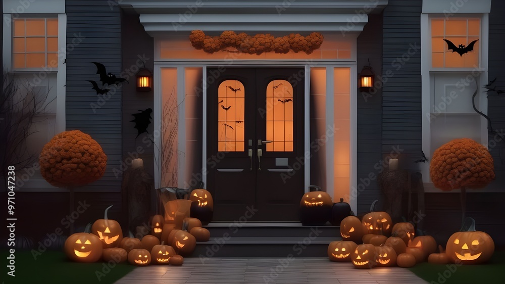 Wall mural Halloween decorations