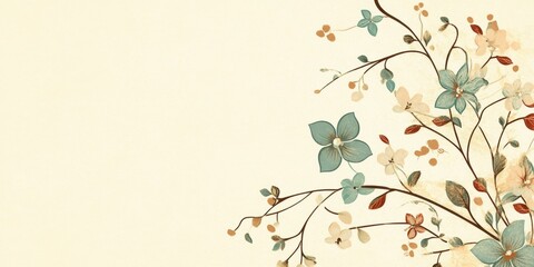 Elegant floral design featuring soft colors and delicate branches, perfect for backgrounds and decorative purposes.