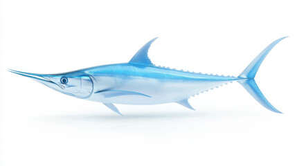 Fototapeta premium A blue fish with a long, sharp, pointy nose
