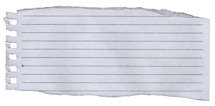 Ripped Torn Paper Edge Texture Transparent Background 