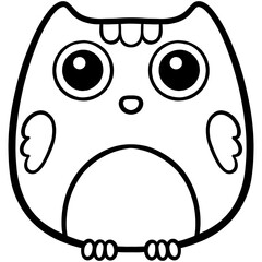 Big eye owl