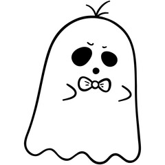 Baby ghost with bow ties 