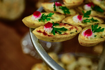  quiche, Brazilian snack, appetizer , cream cheese, finger food, fat food, italian snack