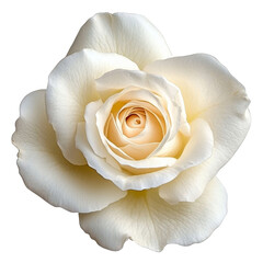 beautiful white rose flower isolated on white