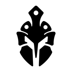 Spartan mask icon in filled style