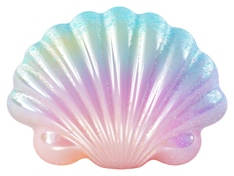 PNG 3d jelly scallop invertebrate seashell pattern.