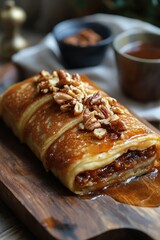 Martabak Manis: Sweet pancake stuffed with toppings like chocolate, cheese, or nuts.