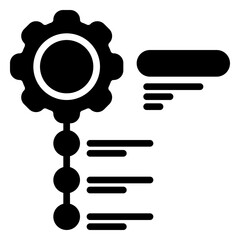 Feature selection icon, glyph icon style