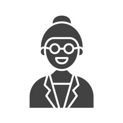 School and Geometric Tools Glyph Icon