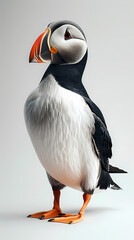 Obraz premium magnificent realistic Puffin on white background