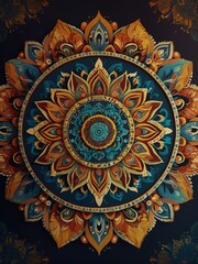 Mandala design cartoon.