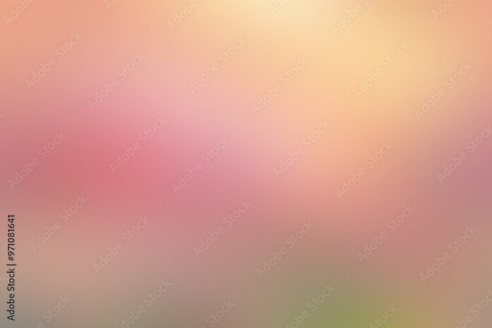 Poster soft colors blend into an abstract background, creating a cheerful atmosphere filled with warmth and