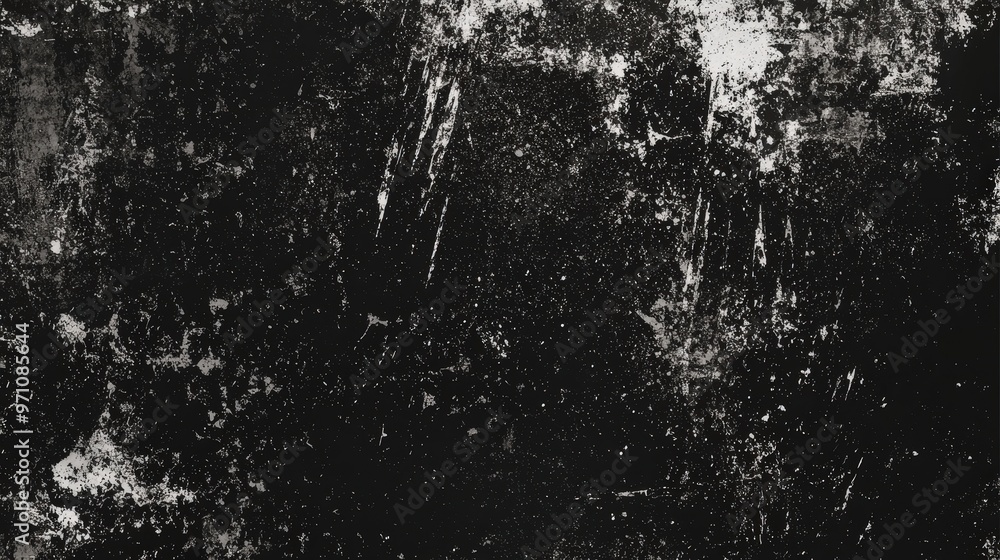 Poster A rich and textured black background features scratches and imperfections, adding depth and an artistic quality perfect for various creative projects