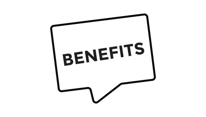 Benefits open button web banner templates. Vector Illustration 
