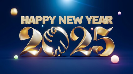 Space Themed Happy New Year 2025