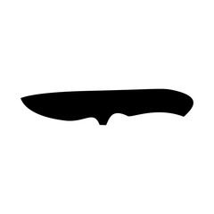 Knife silhouette vector