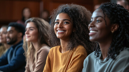 Diverse Group of Jurors in a Courtroom Setting