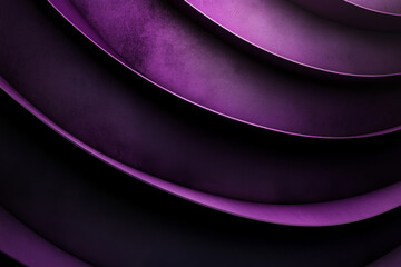 A dramatic background in dark purple and black, with bold curved shadows that add depth and a mysterious, luxurious vibe.