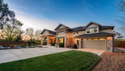 Stunning luxury Home Exterior: A Blend of Elegance and Modern Design