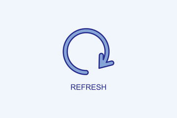 Refresh Vector Icon Or Logo Illustration