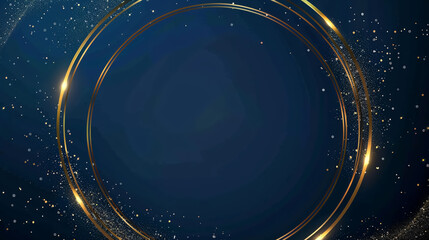 Obraz premium Golden Frame on Marble Background: Elegant frame on a marble texture.