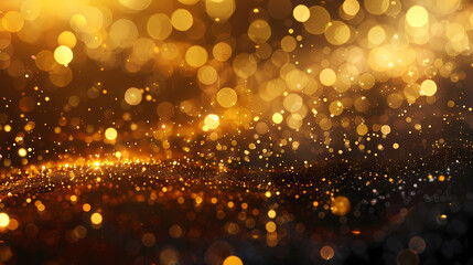 Luxury abstract gold background with glitter light effect decoration.