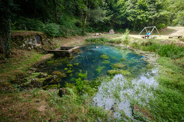 Okno spring in Mali Nerajec in Bela krajina, Slovenia