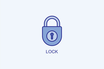 Lock Vector Icon Or Logo Illustration