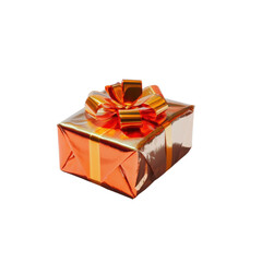Ultra realistic uhd photo of gift box on white background &ndash; isolated and uncluttered image