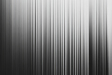 Obraz premium A modern background with thin vertical stripes in shades of grey, from light silver to deep charcoal. The subtle gradient effect adds depth and dimension, creating a sleek, minimalist design.