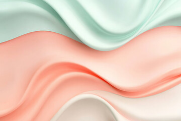 A soft, soothing background in pastel shades of coral and mint, featuring gentle curved shadows that add a sense of calm and relaxation.