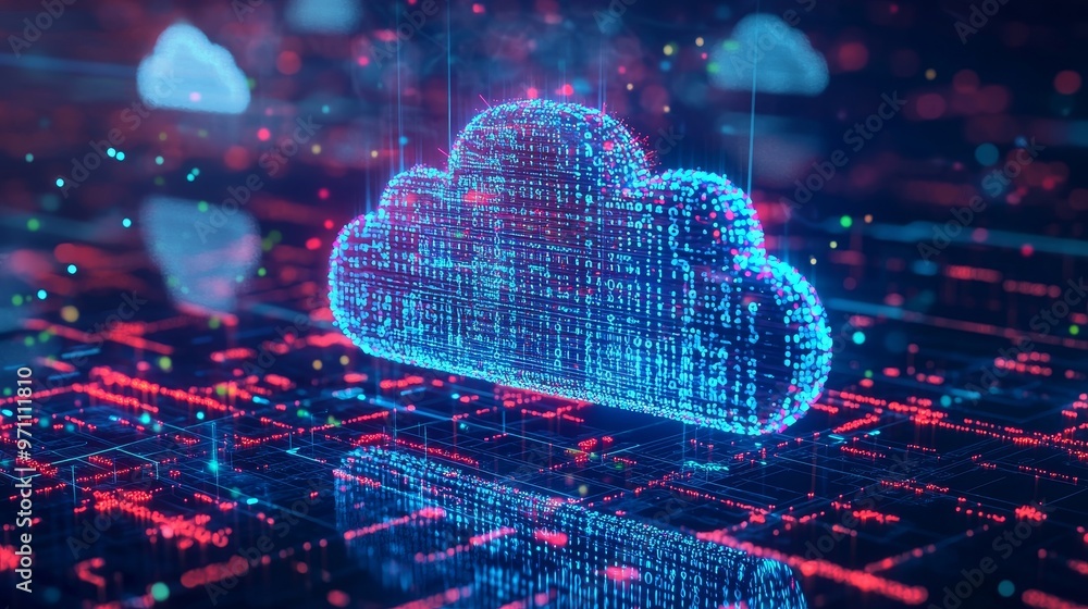 Aufkleber People connecting online, nodes transforming. Social network connections. The internet of things IOT big data clouds computing utilizing stock stock.